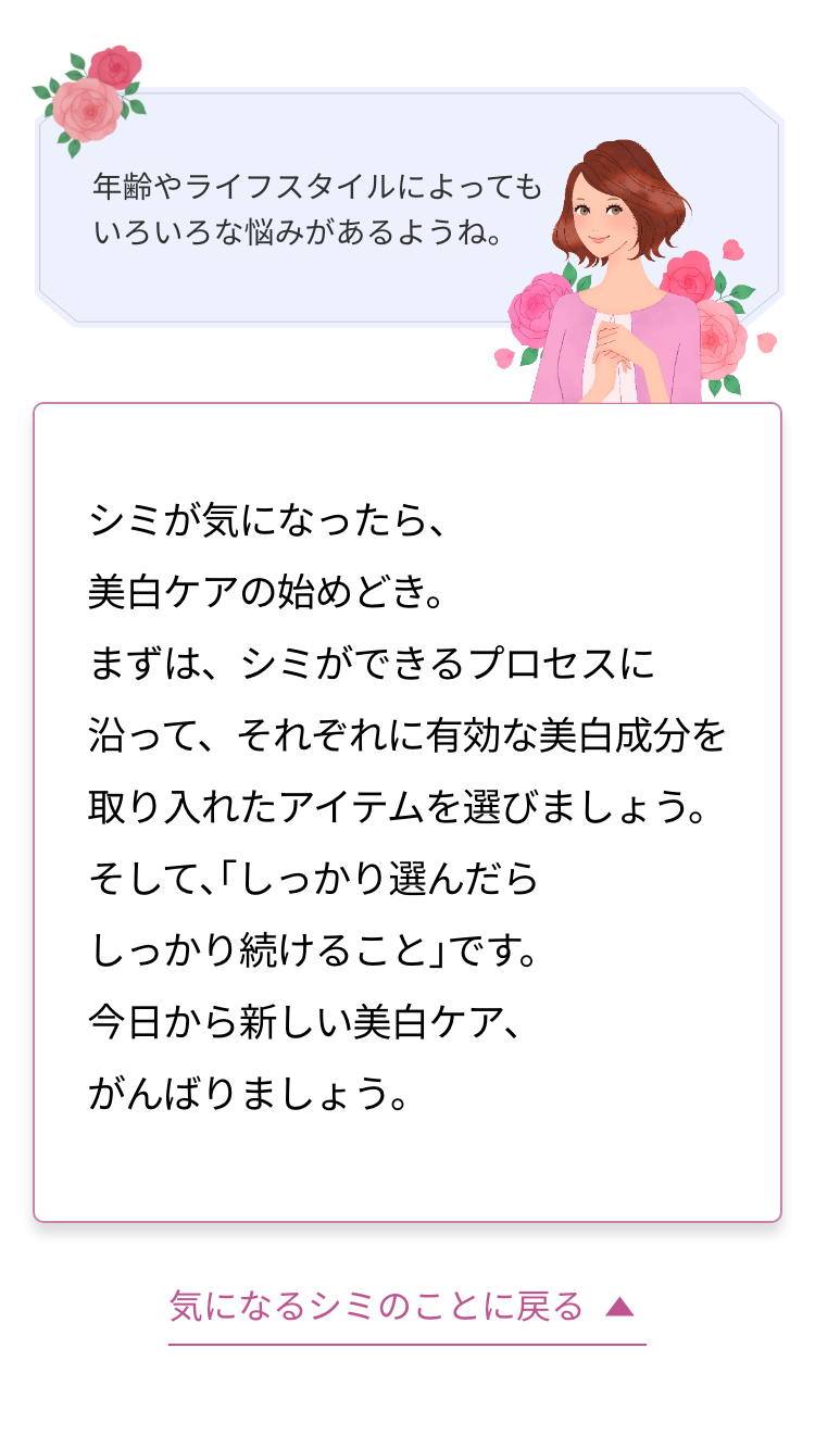 年齢やライフスタイルによってもいろいろな悩みがあるようね。